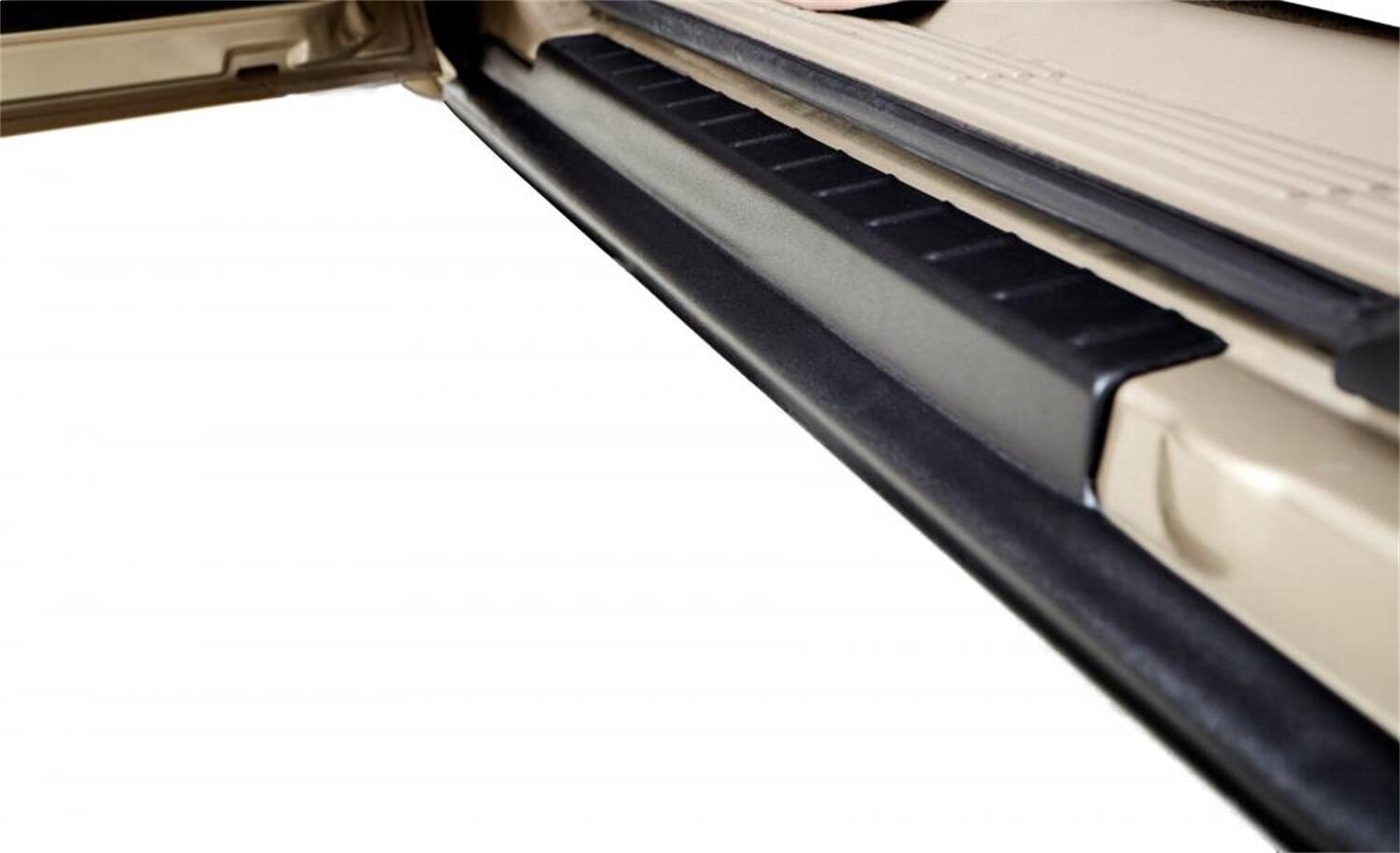 Black Trail Armor Rocker Panel And Sill Plate Covers For 15-20 Ford F150, 17-22 F250/F350/F450 W/Crew Cab Trucks, Pair Bushwacker