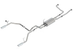 2017-2024 Nissan TITAN 5.6L V8 Cat-Back Exhaust System, S-Type, Chrome Tips