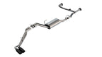 2022-2026 Nissan Frontier 3.8L V6 Cat-Back Exhaust System, S-Type, Dual Side Exit, Black Chrome Tips