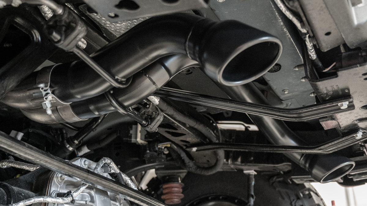 2022-2026 Ford Bronco Raptor 3.0L V6 Cat-Back Exhaust System, ATAK, Ceramic Black Tips