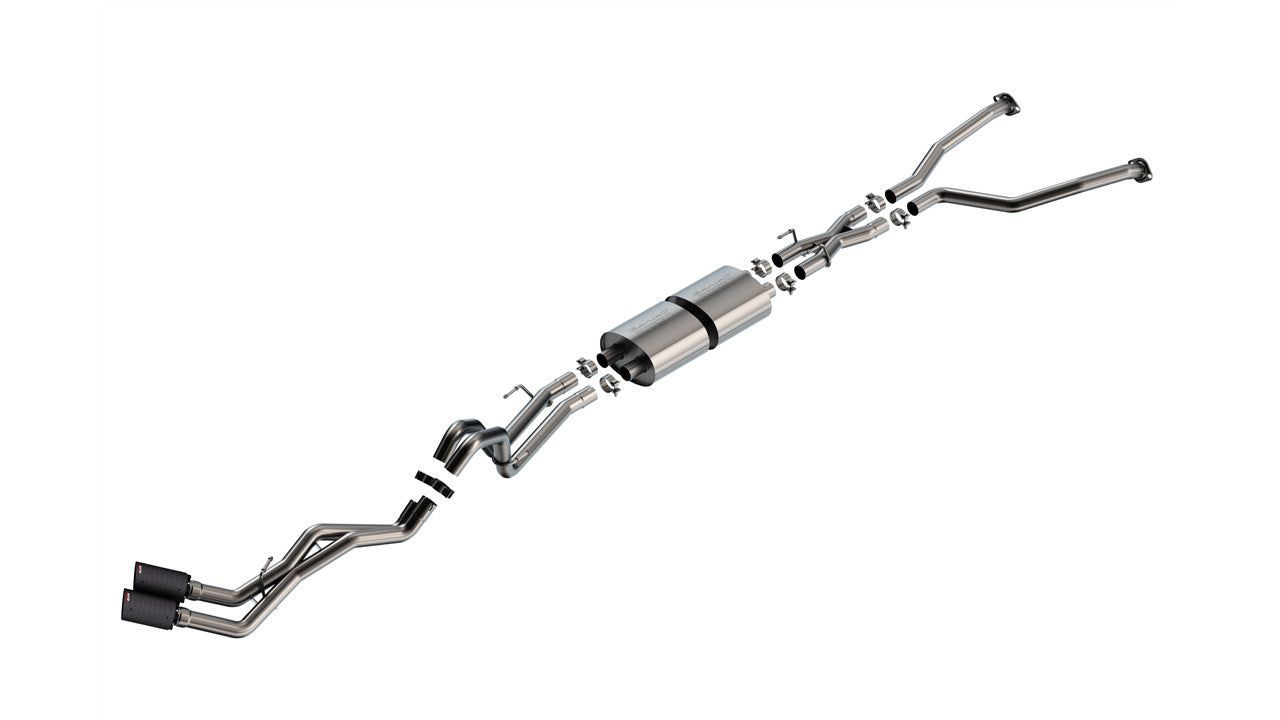 2022-2026 Toyota Tundra 3.4L V6 Cat-Back Exhaust System, S-Type, Carbon Fiber Tips