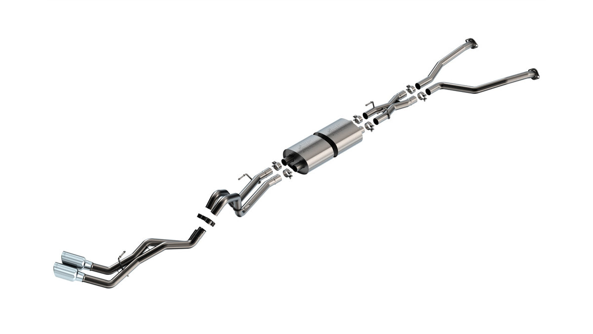 2022-2026 Toyota Tundra 3.4L V6 Cat-Back Exhaust System, ATAK, Chrome Tips