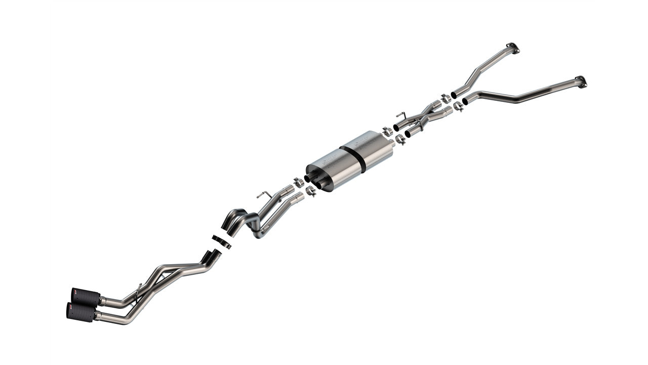 2022-2026 Toyota Tundra 3.4L V6 Cat-Back Exhaust System, ATAK, Carbon Fiber Tips