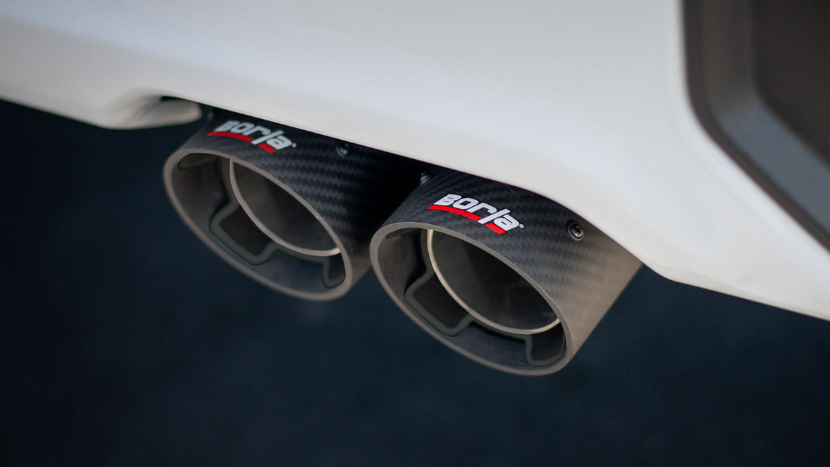 2024-2026 Chevrolet Silverado 1500 / GMC Sierra 1500 6.2L V8 Cat-Back Exhaust System, Touring, Carbon Fiber Tips