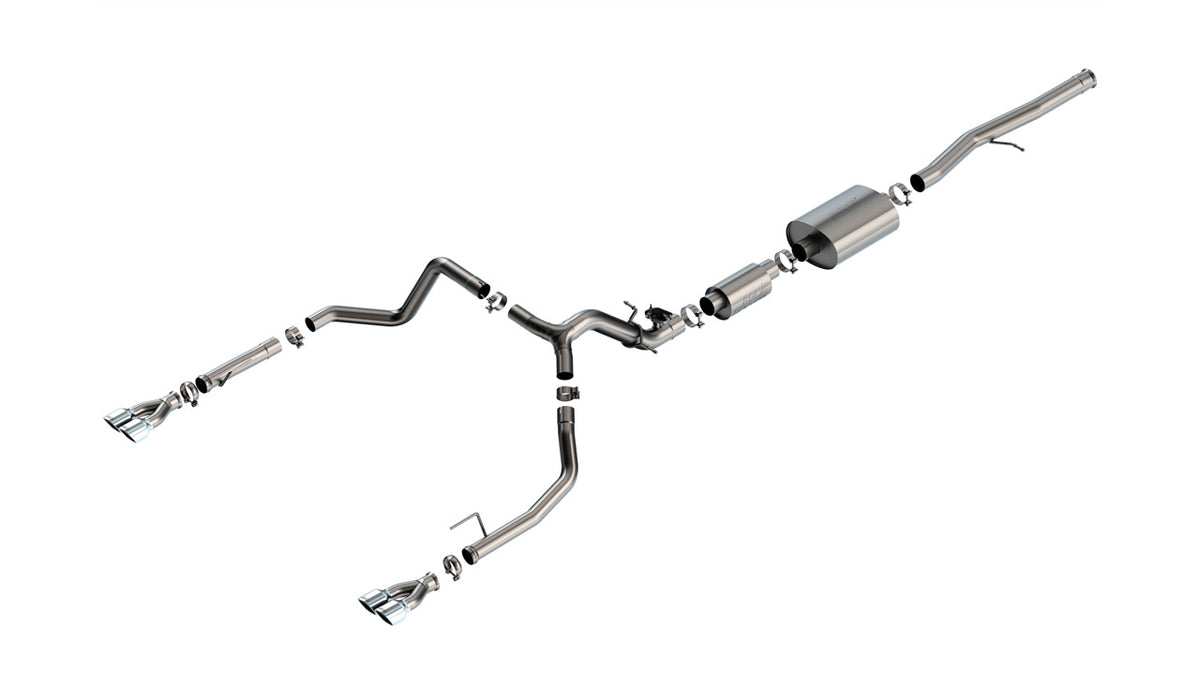 2024-2026 Chevrolet Silverado 1500 / GMC Sierra 1500 6.2L V8 Cat-Back Exhaust System, S-Type, Split Rear Exit, Crew Cab Short Bed