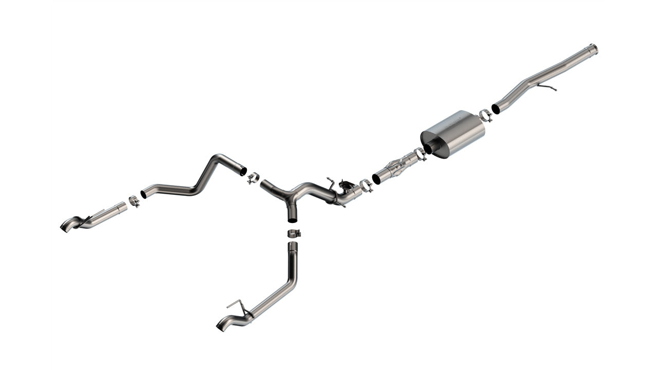 2024-2026 Chevrolet Silverado 1500 / GMC Sierra 1500 6.2L V8 Cat-Back Exhaust System, ATAK, Split Rear Exit, Short Bed