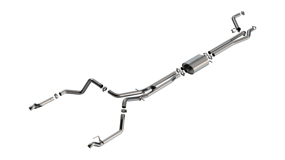 2024-2026 Chevrolet Silverado 1500 / GMC Sierra 1500 6.2L V8 Cat-Back Exhaust System, S-Type, No Tips