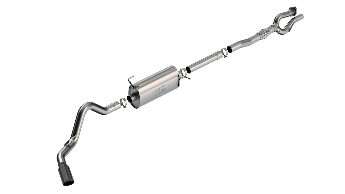 2020-2026 Ford F-250 / F-350 Super Duty 7.3L V8/6.8L V8 Cat-Back Exhaust System, ATAK, Black Chrome Tips