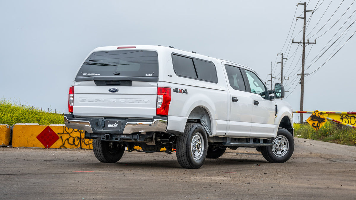 2020-2026 Ford F-250 / F-350 Super Duty 7.3L V8/6.8L V8 Cat-Back Exhaust System, ATAK, Black Chrome Tips