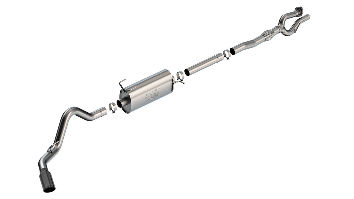 2017-2022 Ford F-250 / F-350 Super Duty 6.2L V8 Cat-Back Exhaust System, ATAK, Black Chrome Tips
