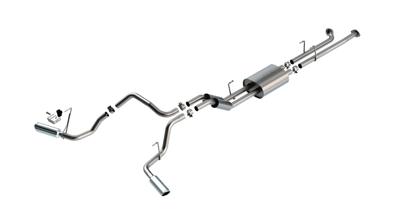 2007-2008 Toyota Tundra 5.7L V8 Cat-Back Exhaust System, S-Type, Chrome Tips