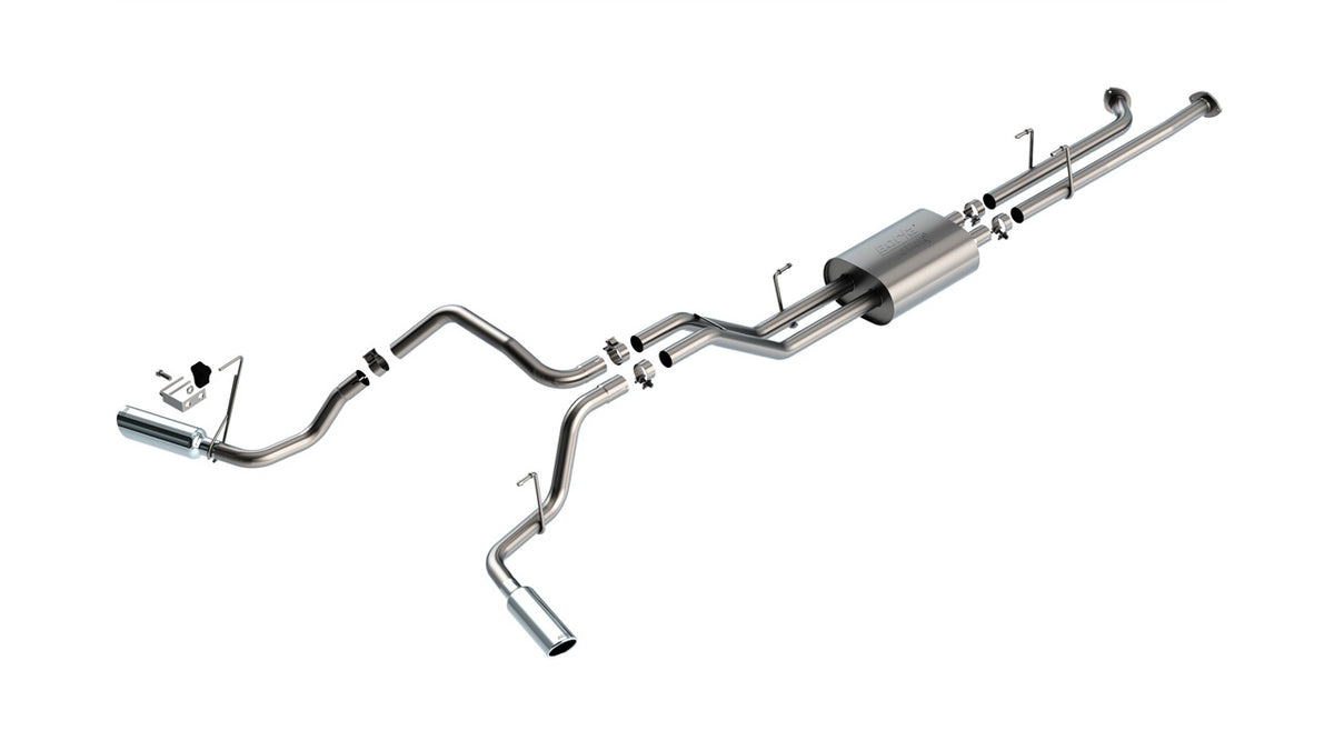 2007-2008 Toyota Tundra 5.7L V8 Cat-Back Exhaust System, ATAK, Chrome Tips