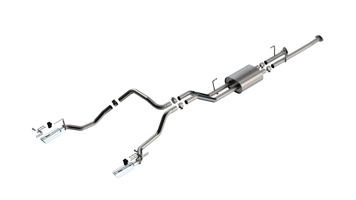 2009-2013 Toyota Tundra 4.6L/5.7L V8 Cat-Back Exhaust System, ATAK, Chrome Tips