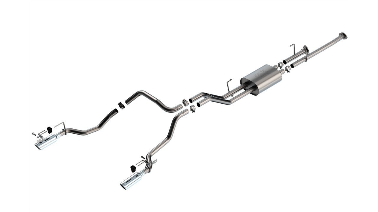 2014-2021 Toyota Tundra 4.6L/5.7L V8 Cat-Back Exhaust System, ATAK, Chrome Tips