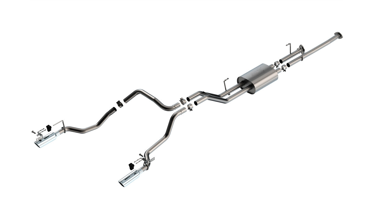 2014-2021 Toyota Tundra 4.6L/5.7L V8 Cat-Back Exhaust System, ATAK, Chrome Tips