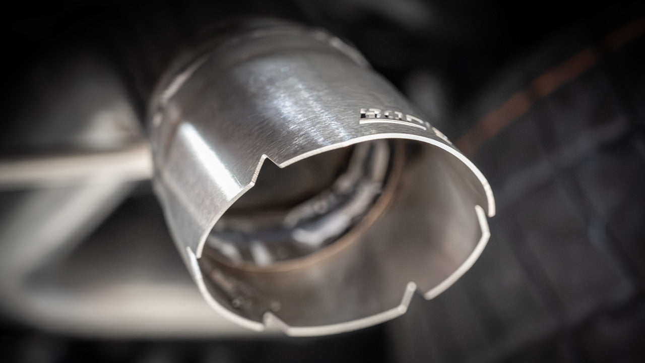 2024-2025 Toyota 4Runner / Land Cruiser 2.4L 4Cyl High Clearance Cat-Back Exhaust System, S-Type, Brushed Turn Down Tip