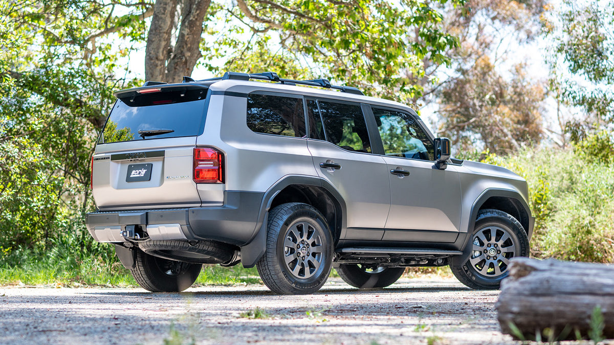 2024-2025 Toyota 4Runner / Land Cruiser 2.4L 4Cyl High Clearance Cat-Back Exhaust System, S-Type, Brushed Turn Down Tip