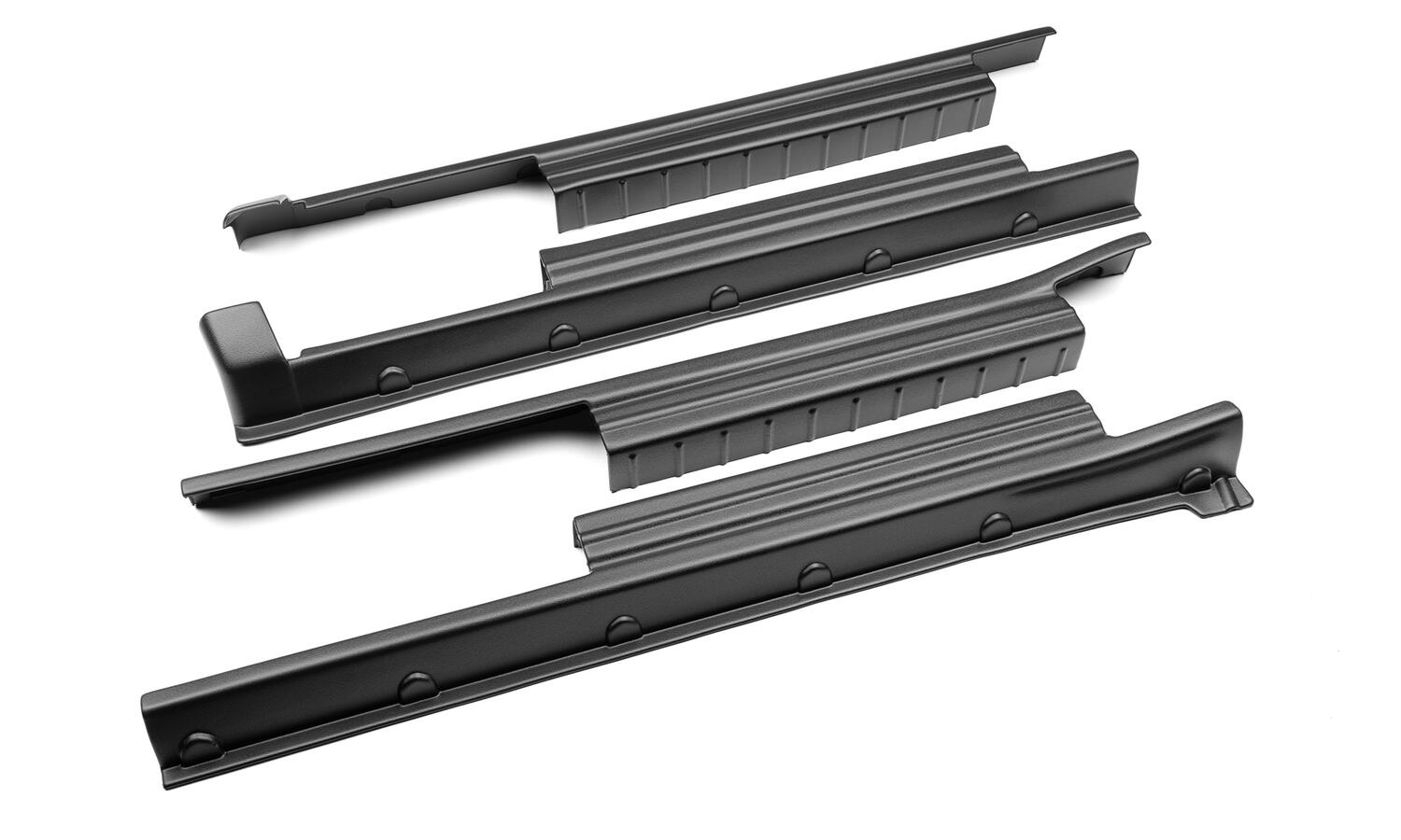 Trail Armor Rocker Panel Black For 07-21 Toyota Tundra, Crewmax Incl. Side Panels/Sill Plate Cover Bushwacker