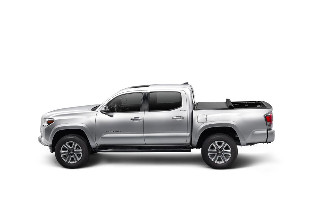 Pro X15 Tonneau Cover Black 2007-2021 Toyota Tundra 6 Foot 6 Inch Bed with Deck Rail System Truxedo