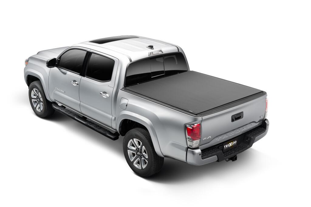 Pro X15 Tonneau Cover Black 2007-2021 Toyota Tundra with Track System 5 Foot 6 Inch Bed with or without Trail Special Edition Storage Boxes Truxedo