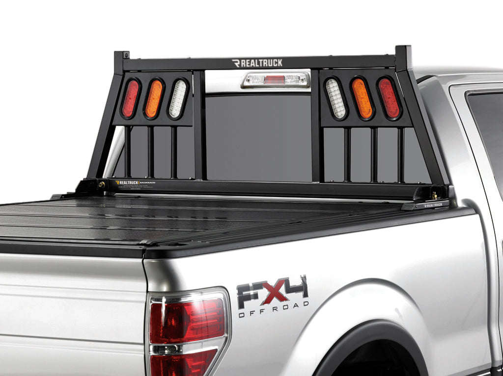 Headache Rack Three Light Silverado/Sierra/F150/Titan/Tundra/Dodge/Ram w/o Ram Box Excl Lights Backrack