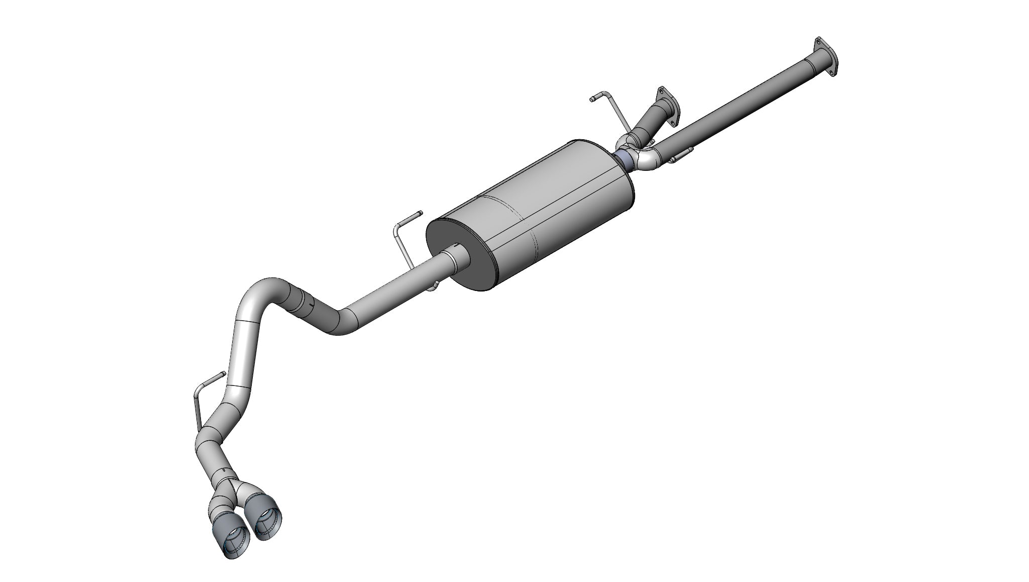 3.0 Inch Cat-Back Sport Single Side Exit Exhaust 4.0 Inch Polished Tips 11-Present Toyota Tundra Double Cab/Crew Max 5.7L V8 145.7 Inch WB Stainless Steel Corsa Performance