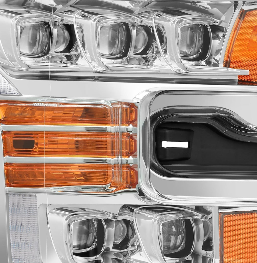 15-17 Ford F-150 / 17-20 F-150 Raptor NOVA-Series LED Projector Headlights Chrome - Apollo Off-Road