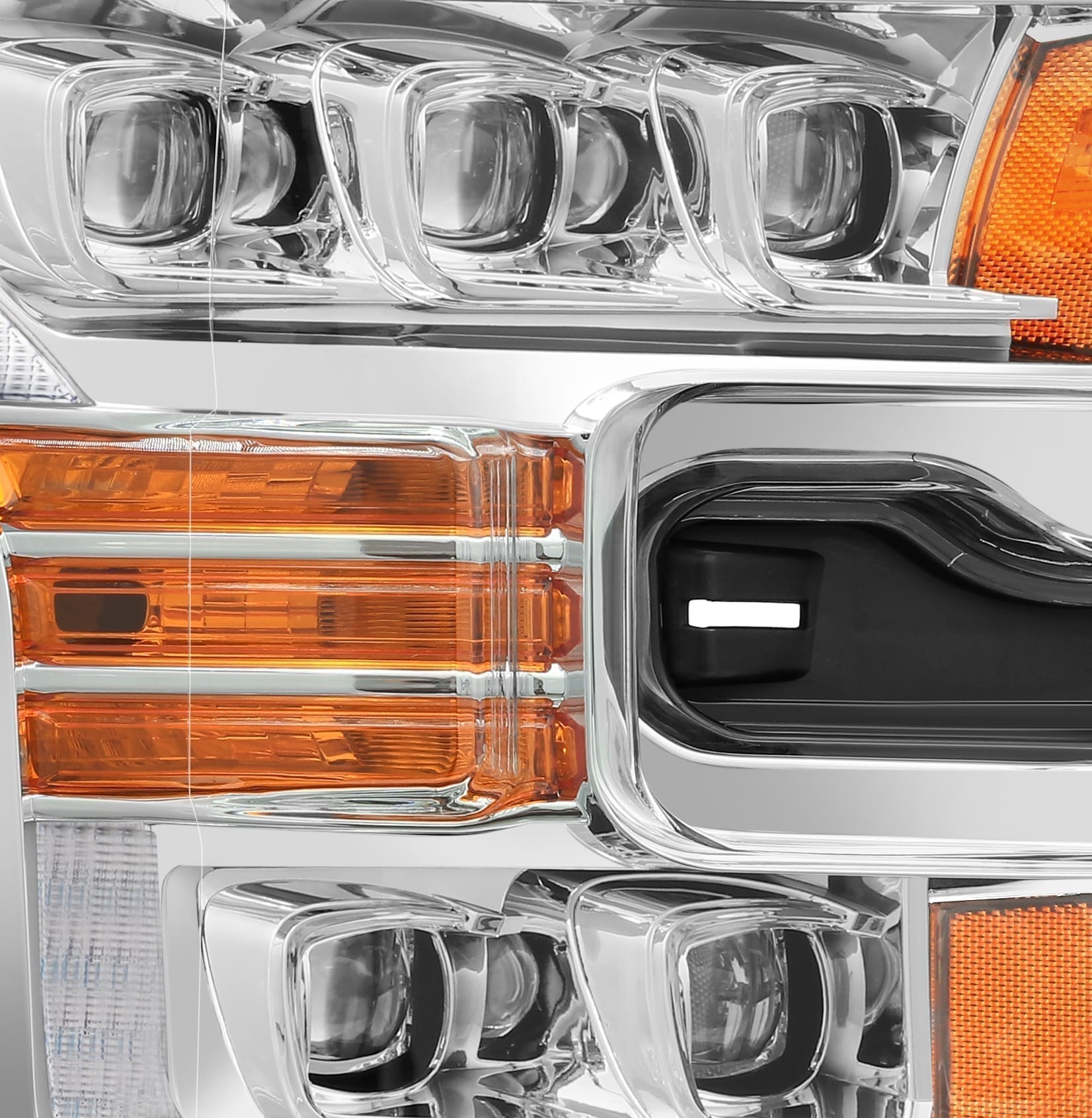 15-17 Ford F-150 / 17-20 F-150 Raptor NOVA-Series LED Projector Headlights Chrome - Apollo Off-Road