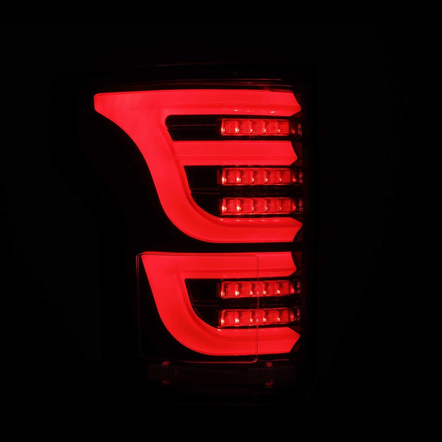 15-20 Ford F-150 LUXX-Series LED Tail Lights Alpha-Black - Apollo Off-Road