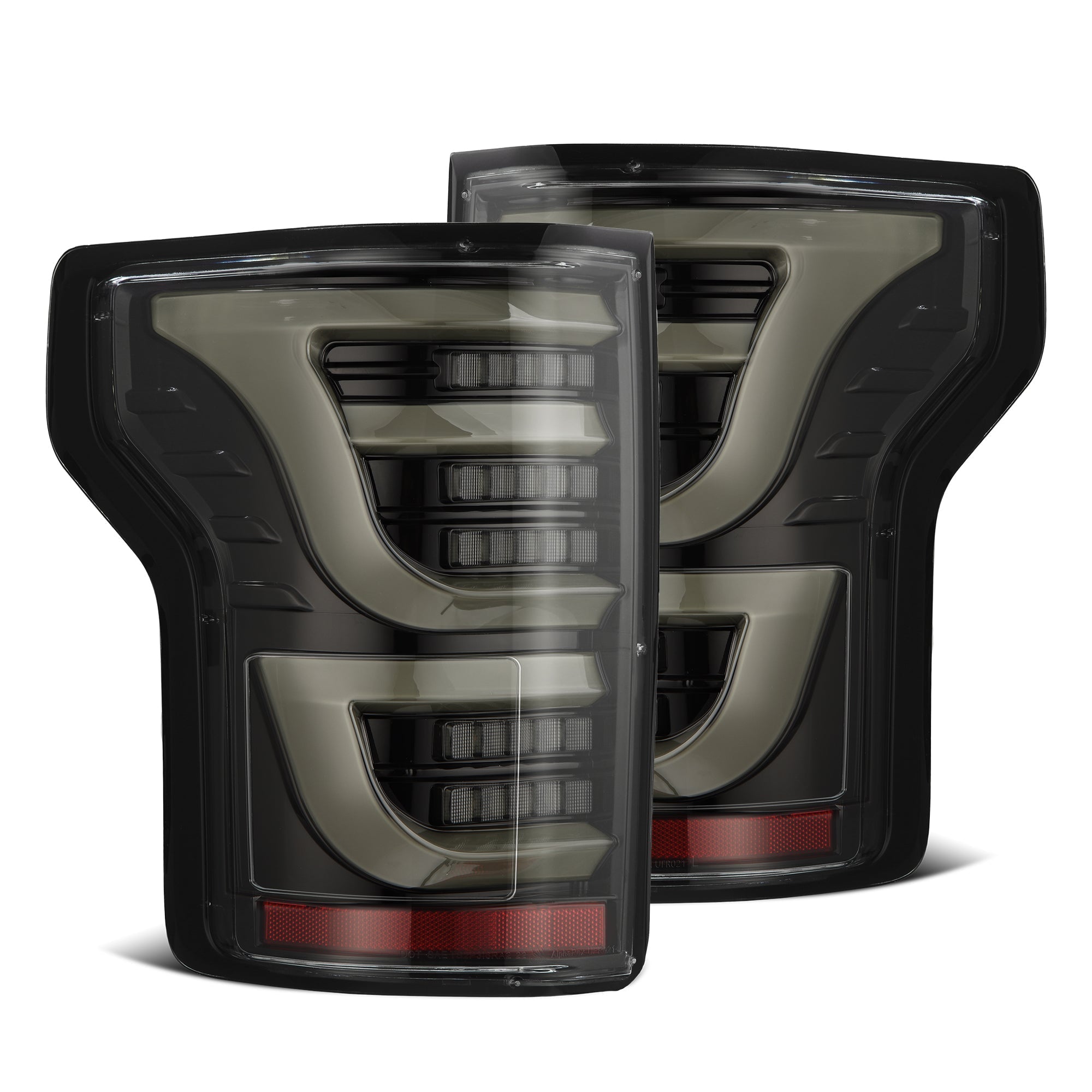 15-20 Ford F-150 LUXX-Series LED Tail Lights Alpha-Black - Apollo Off-Road