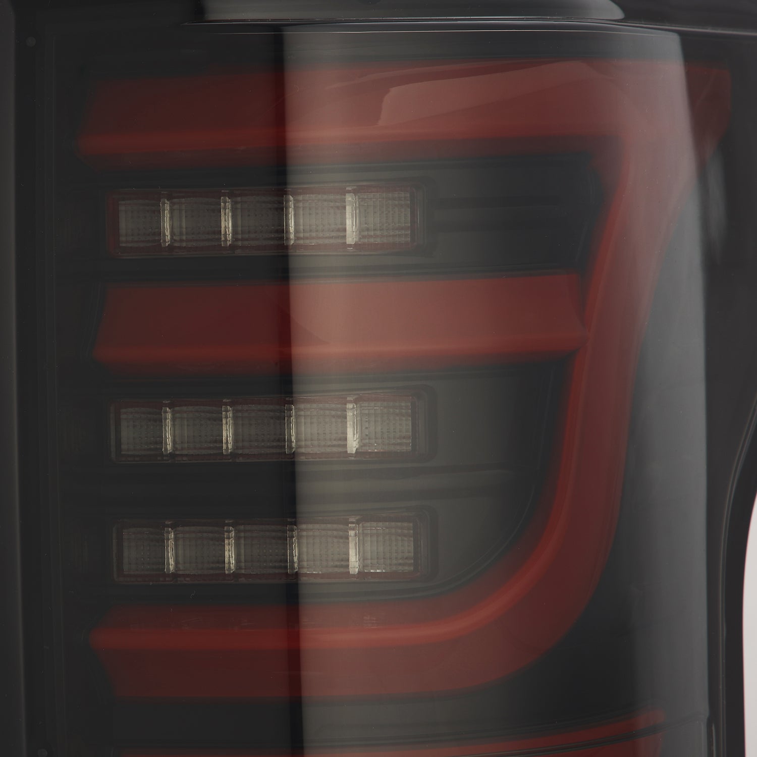 15-20 Ford F-150 LUXX-Series LED Tail Lights Black-Red - Apollo Off-Road