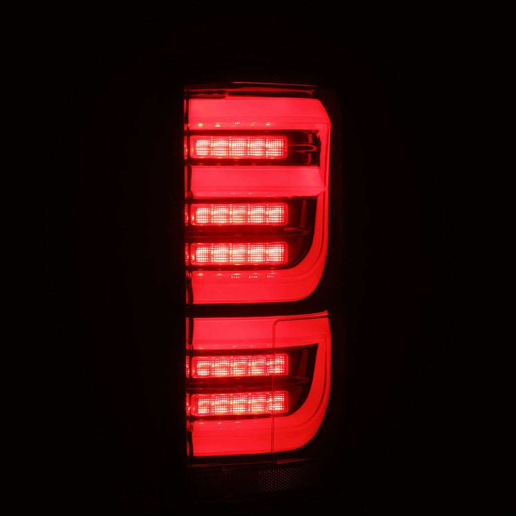15-20 Ford F-150 LUXX-Series LED Tail Lights Black-Red - Apollo Off-Road