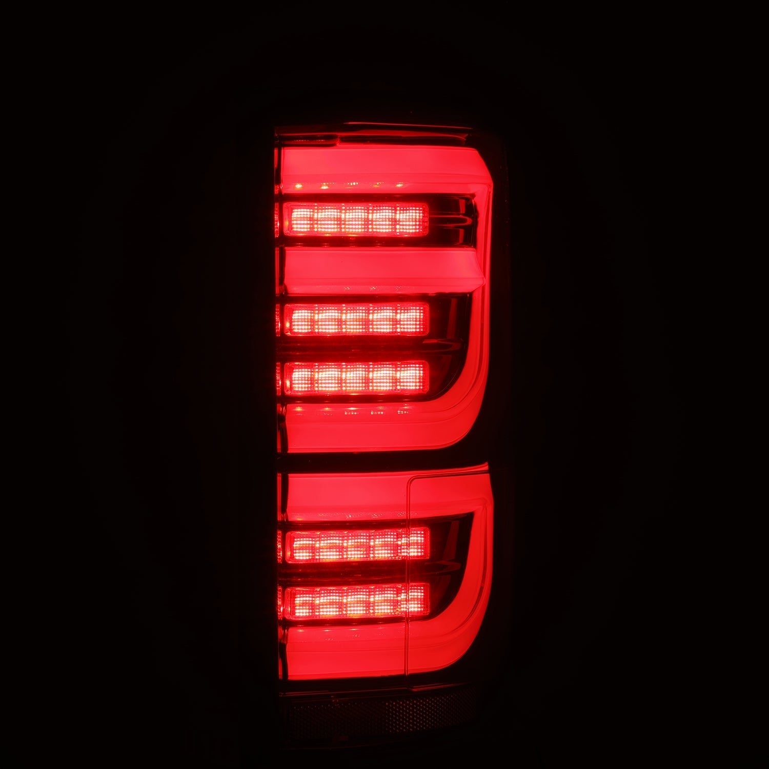 15-20 Ford F-150 LUXX-Series LED Tail Lights Black-Red - Apollo Off-Road