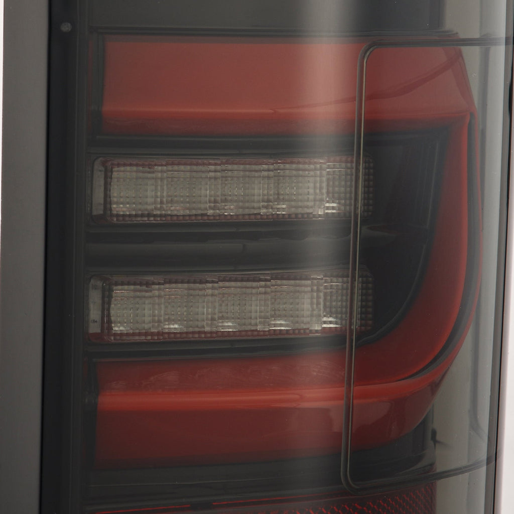 15-20 Ford F-150 LUXX-Series LED Tail Lights Black-Red - Apollo Off-Road