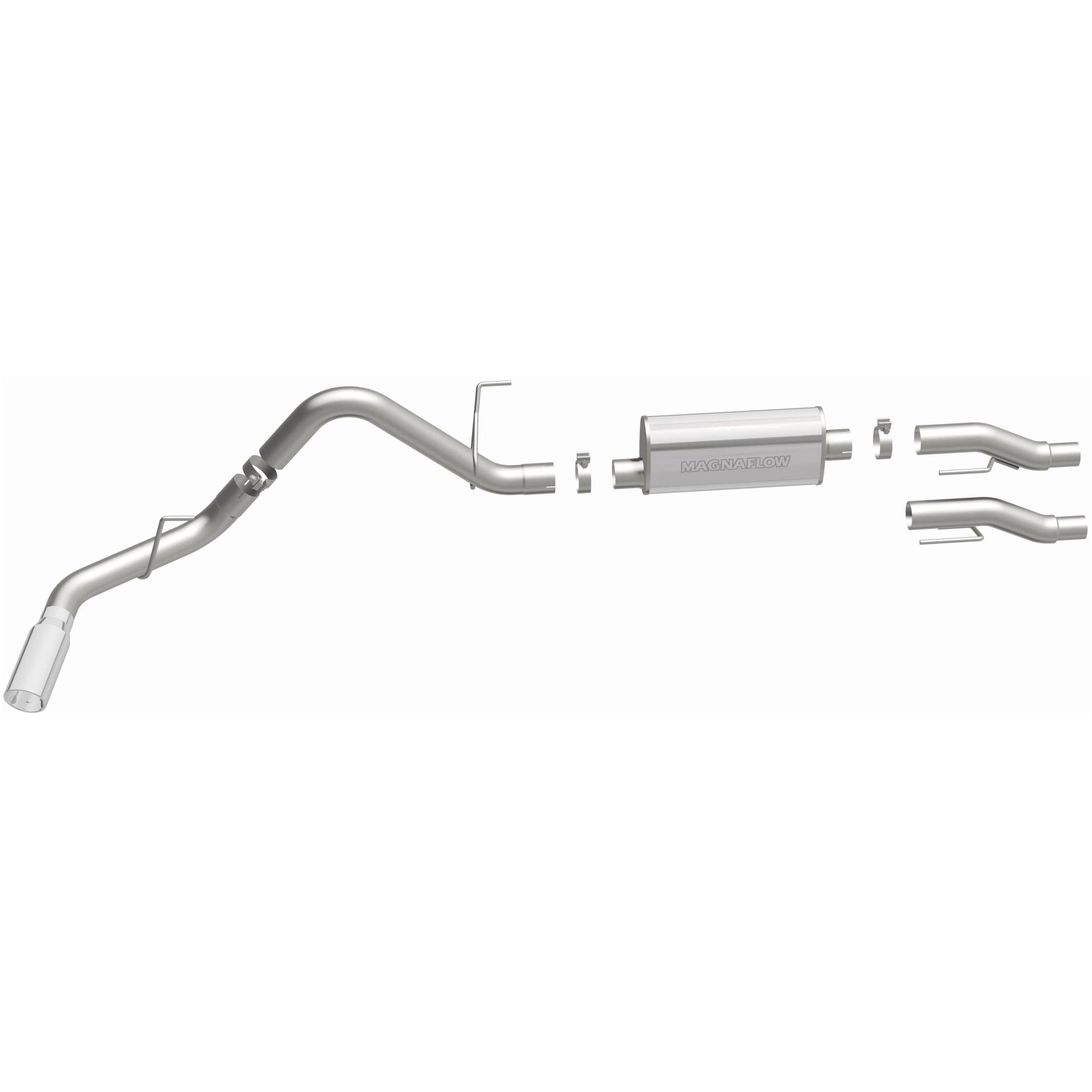 11-14 Ford F-150 Street Series 3in. Cat-Back Exhaust System Single Passenger Side Rear Polished