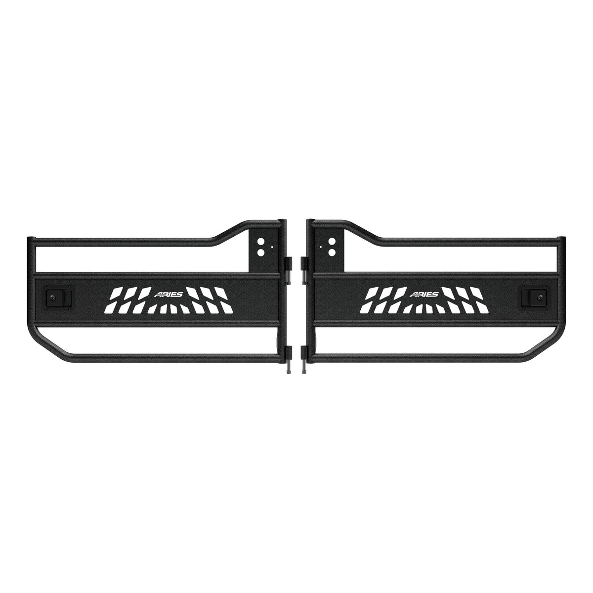 ARIES Jeep Wrangler JL, Gladiator Aluminum Front Tube Doors, 2018-2026 Jeep Wrangler, 2020-2026 Jeep Gladiator