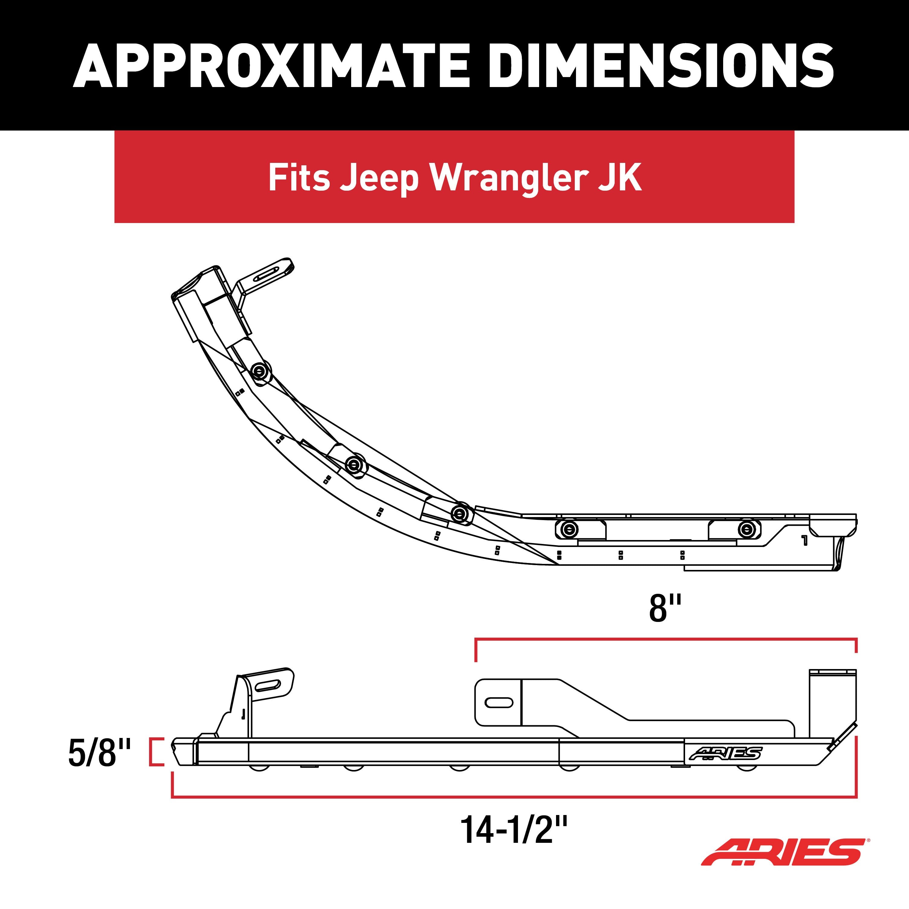 ARIES LED Fender Lights for Jeep Wrangler JK, 2018 Jeep Wrangler