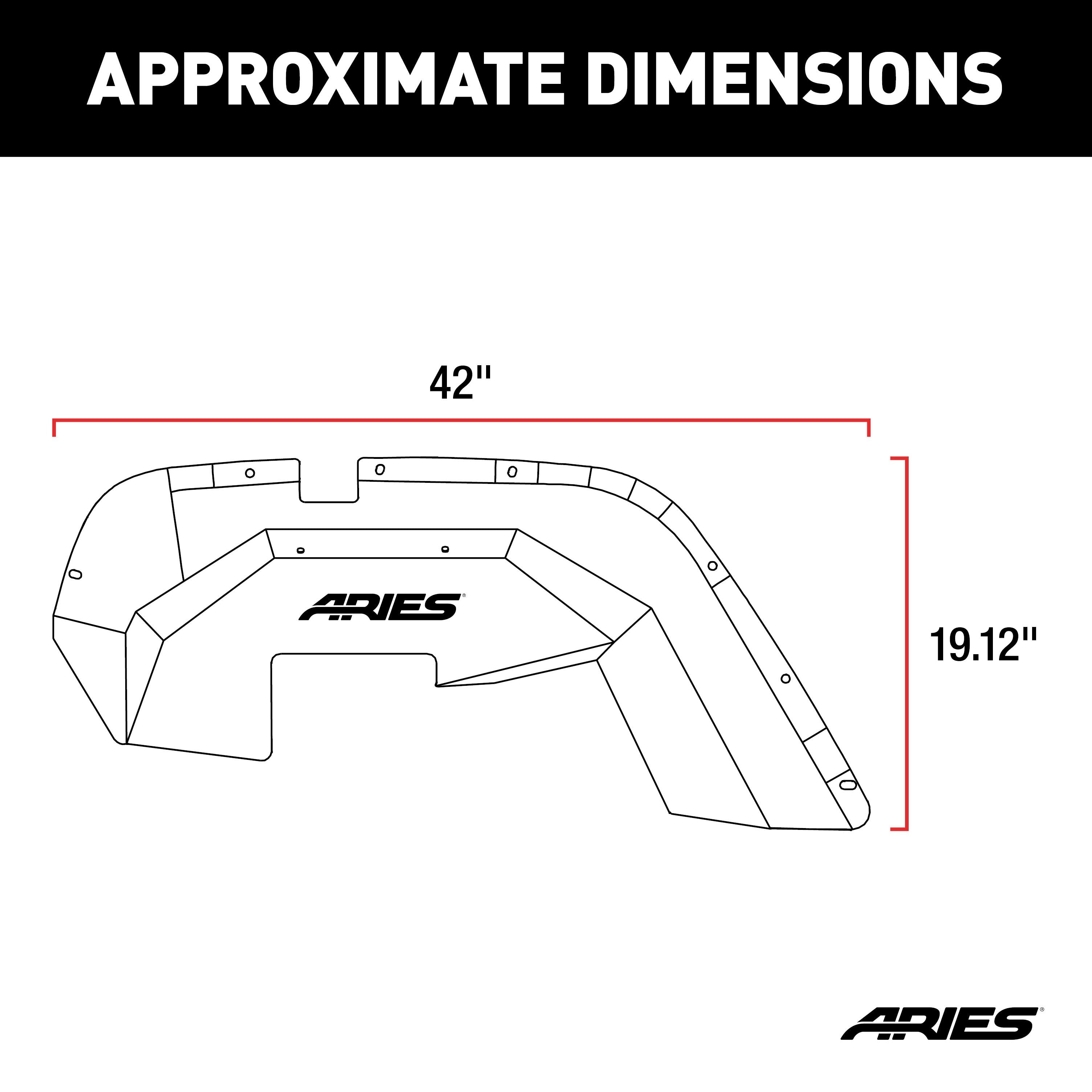 ARIES Jeep Wrangler JK Aluminum Front Inner Fender Liners, 2018 Jeep Wrangler
