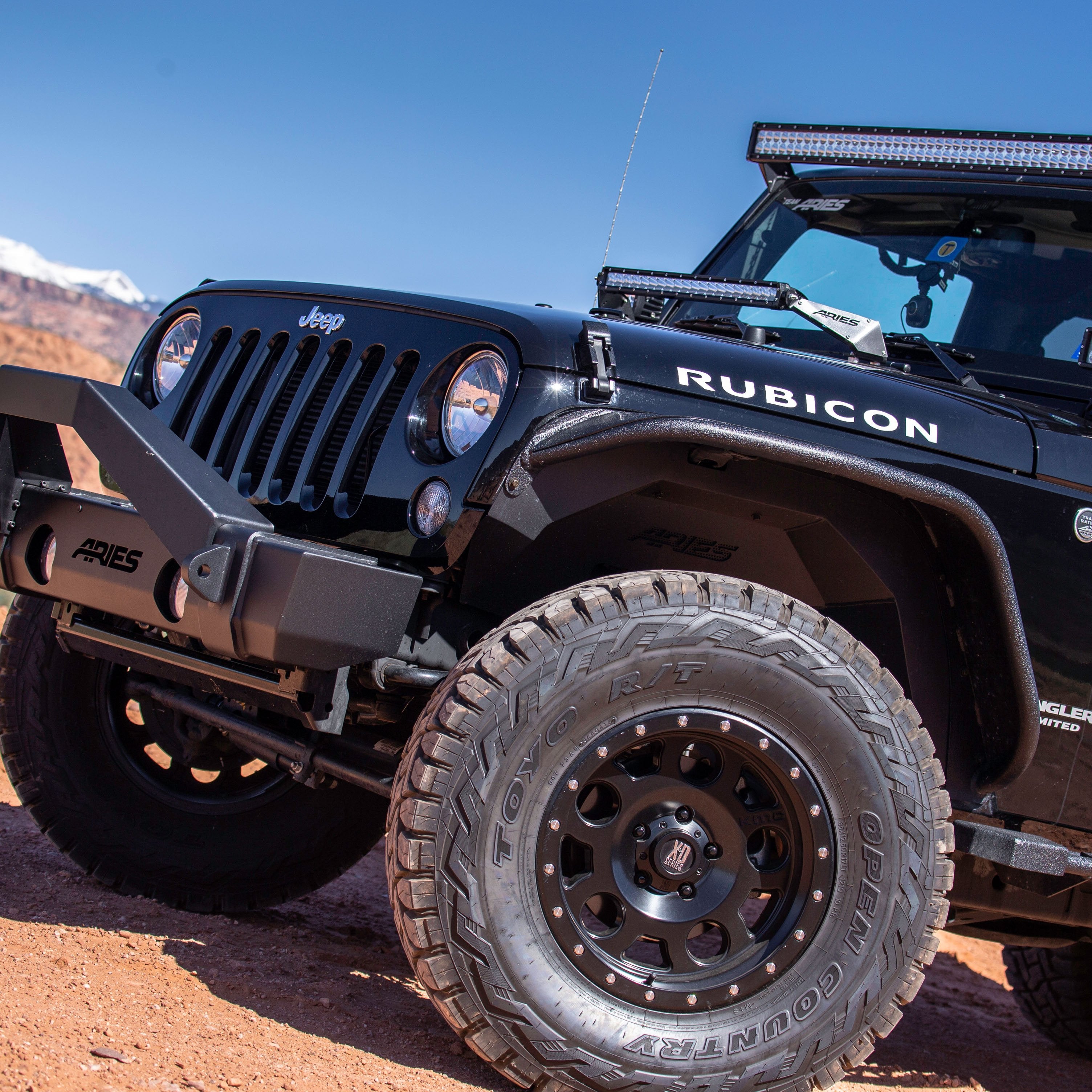 ARIES Jeep Wrangler JK Aluminum Front Inner Fender Liners, 2018 Jeep Wrangler
