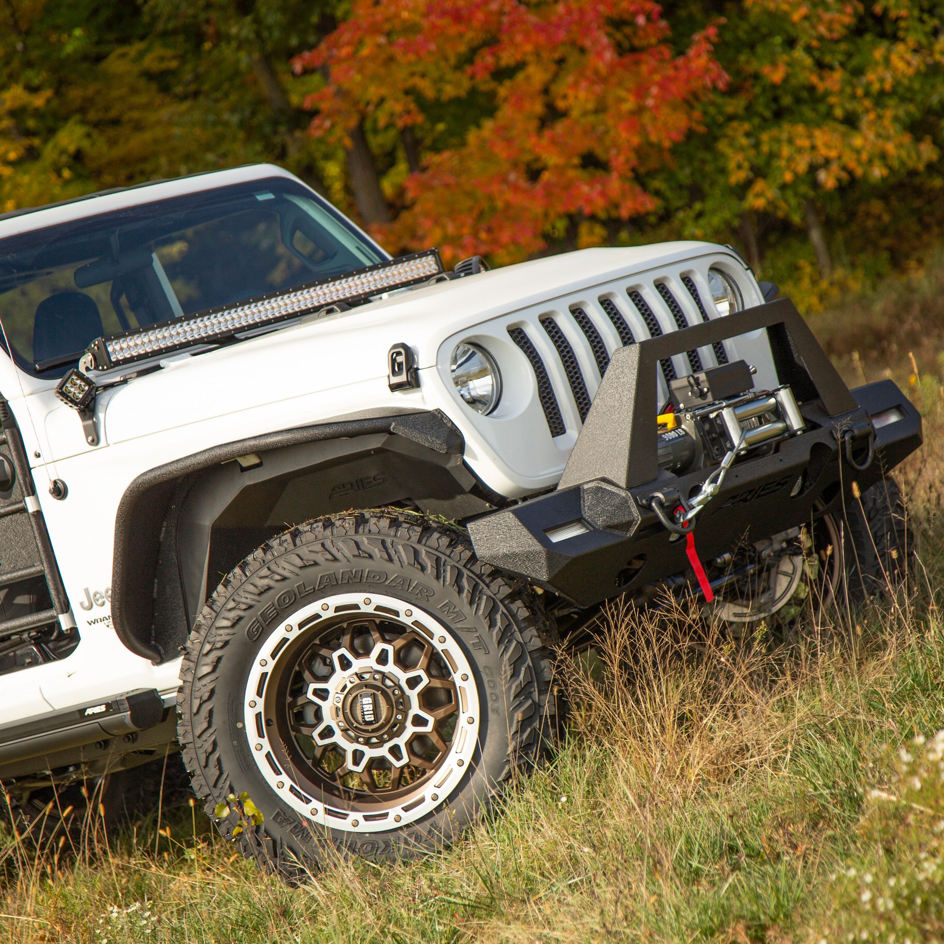 ARIES Jeep Wrangler JL Aluminum Front Inner Fender Liners, 2018-2026 Jeep Wrangler, 2020-2026 Jeep Gladiator