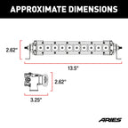 ARIES 10" Single-Row LED Light Bar (4,900 Lumens)