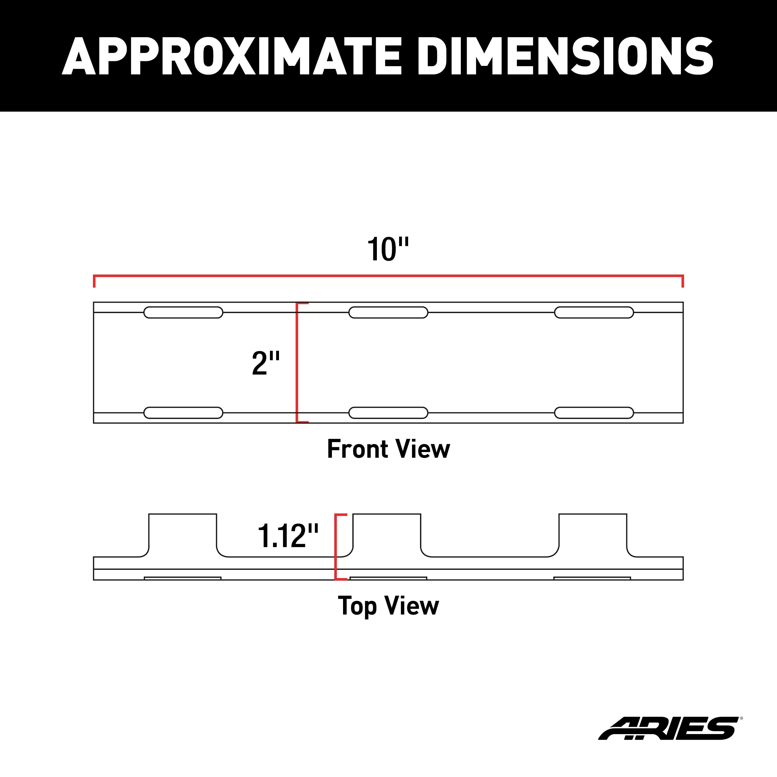 ARIES LED Light Cover for 10" Single-Row Light Bars