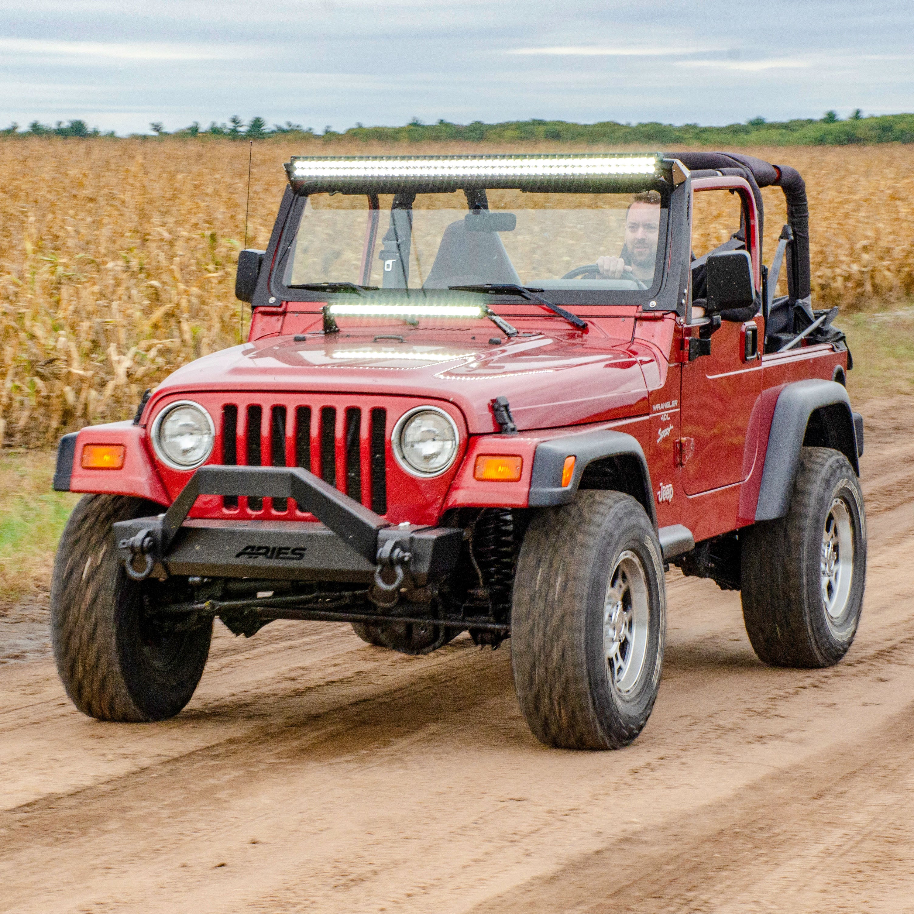 ARIES 20" Single-Row LED Light Bar (9,800 Lumens)