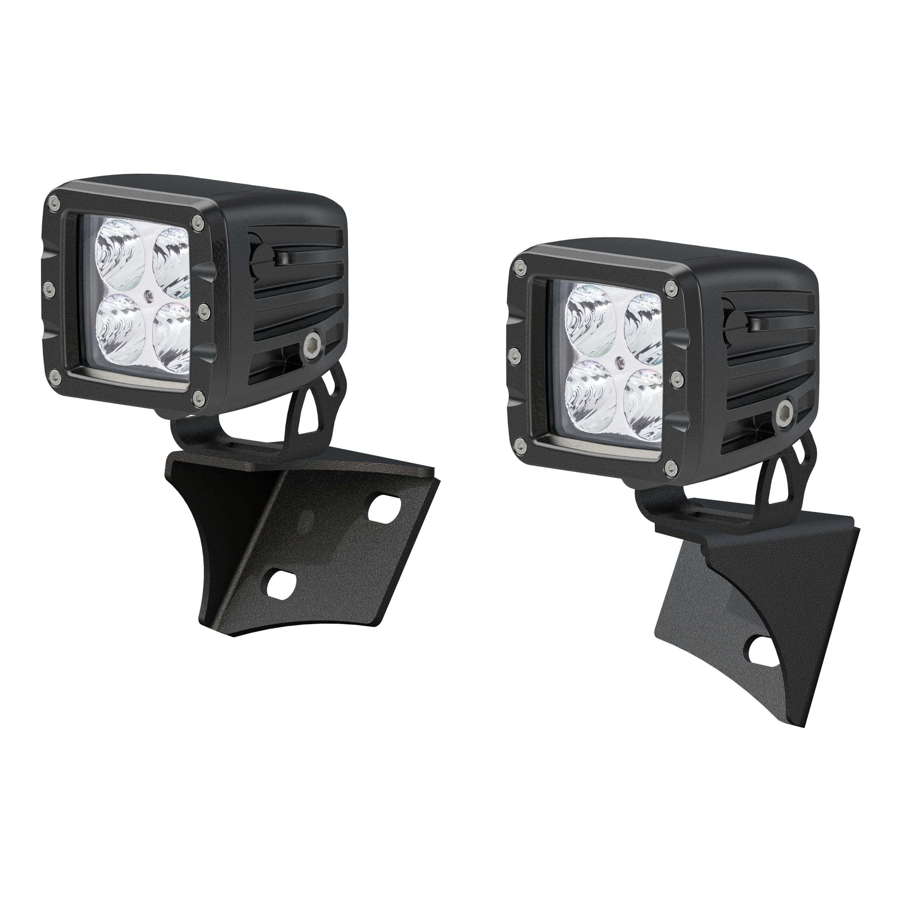 ARIES Jeep JK Windshield Lights and Brackets, 2018 Jeep Wrangler