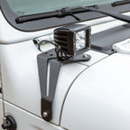 ARIES Jeep Wrangler JL, Gladiator Windshield Lights and Brackets, 2018-2026 Jeep Wrangler, 2020-2026 Jeep Gladiator