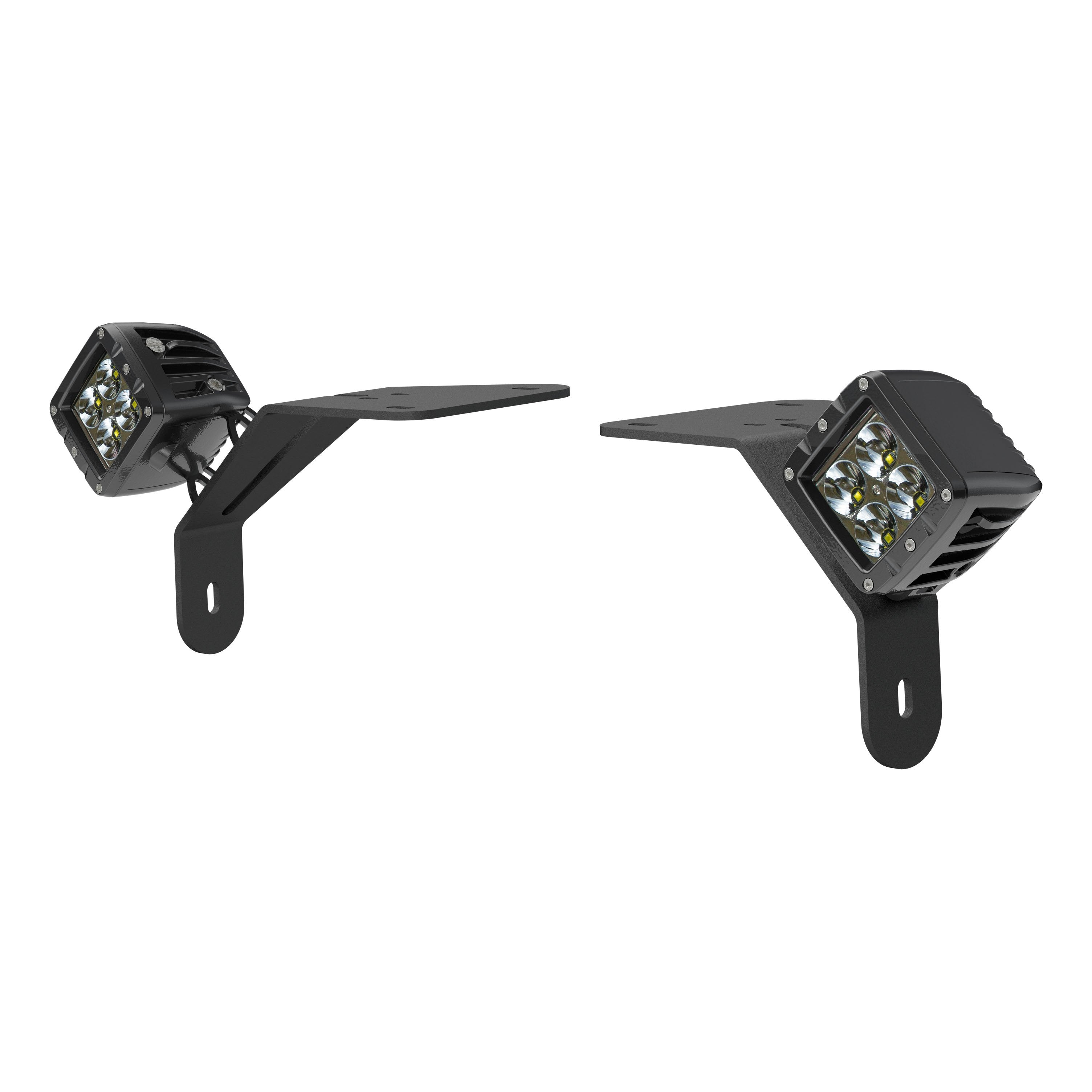 ARIES Jeep Wrangler JL, Gladiator Windshield Lights and Brackets, 2018-2026 Jeep Wrangler, 2020-2026 Jeep Gladiator