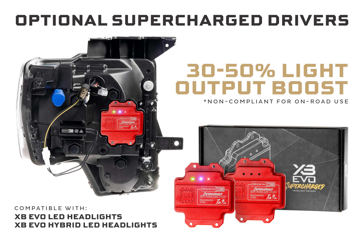 XB Evo Headlights: 2009-14 Ford F-150, Set