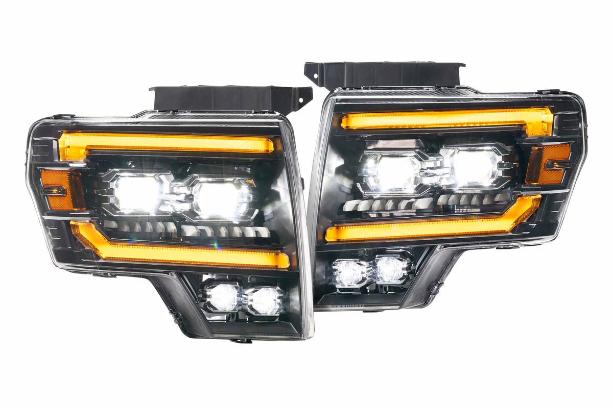 XB Evo Headlights: 2009-14 Ford F-150, Set