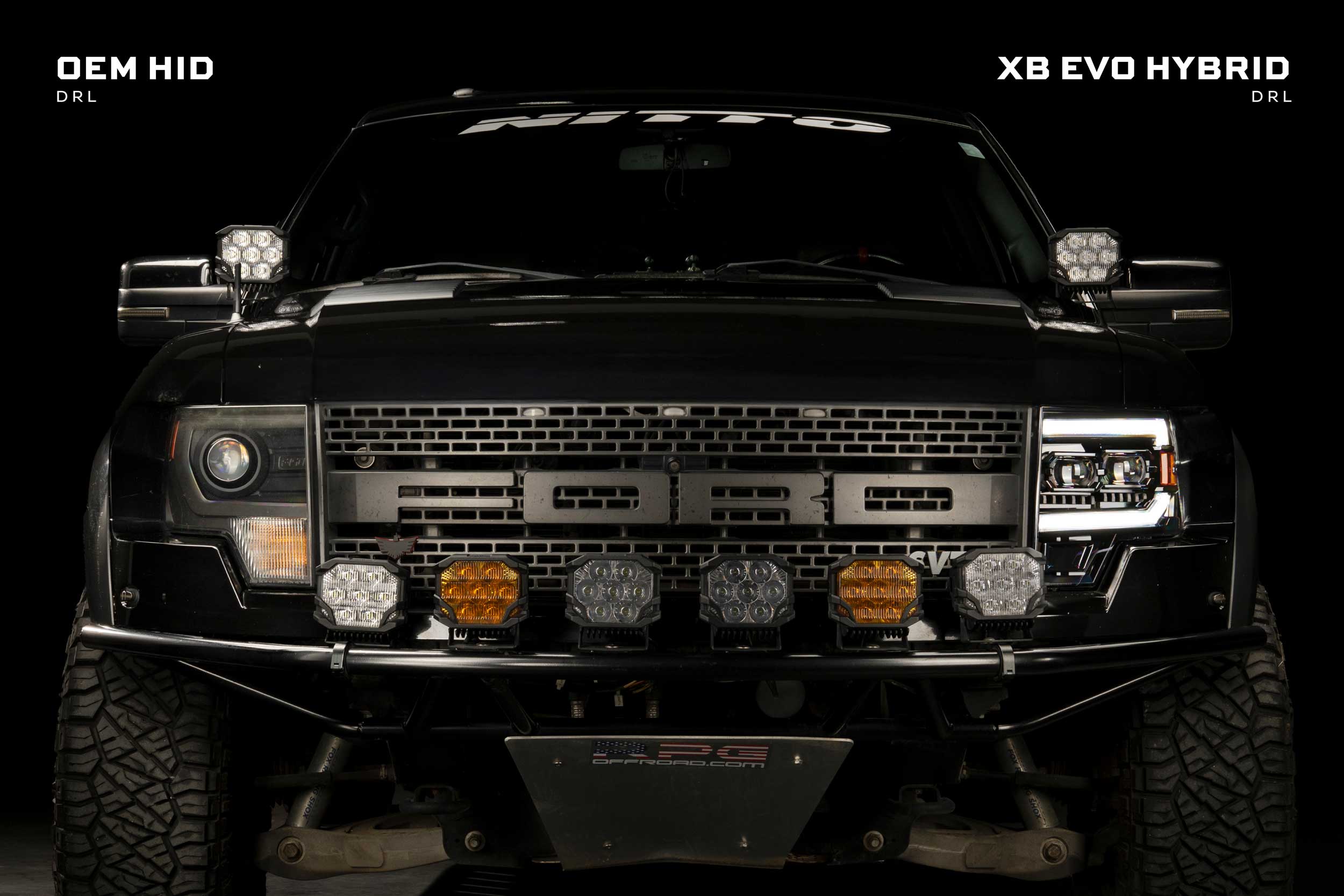 XB Evo Hybrid Headlights: 2009-14 Ford F-150, Set