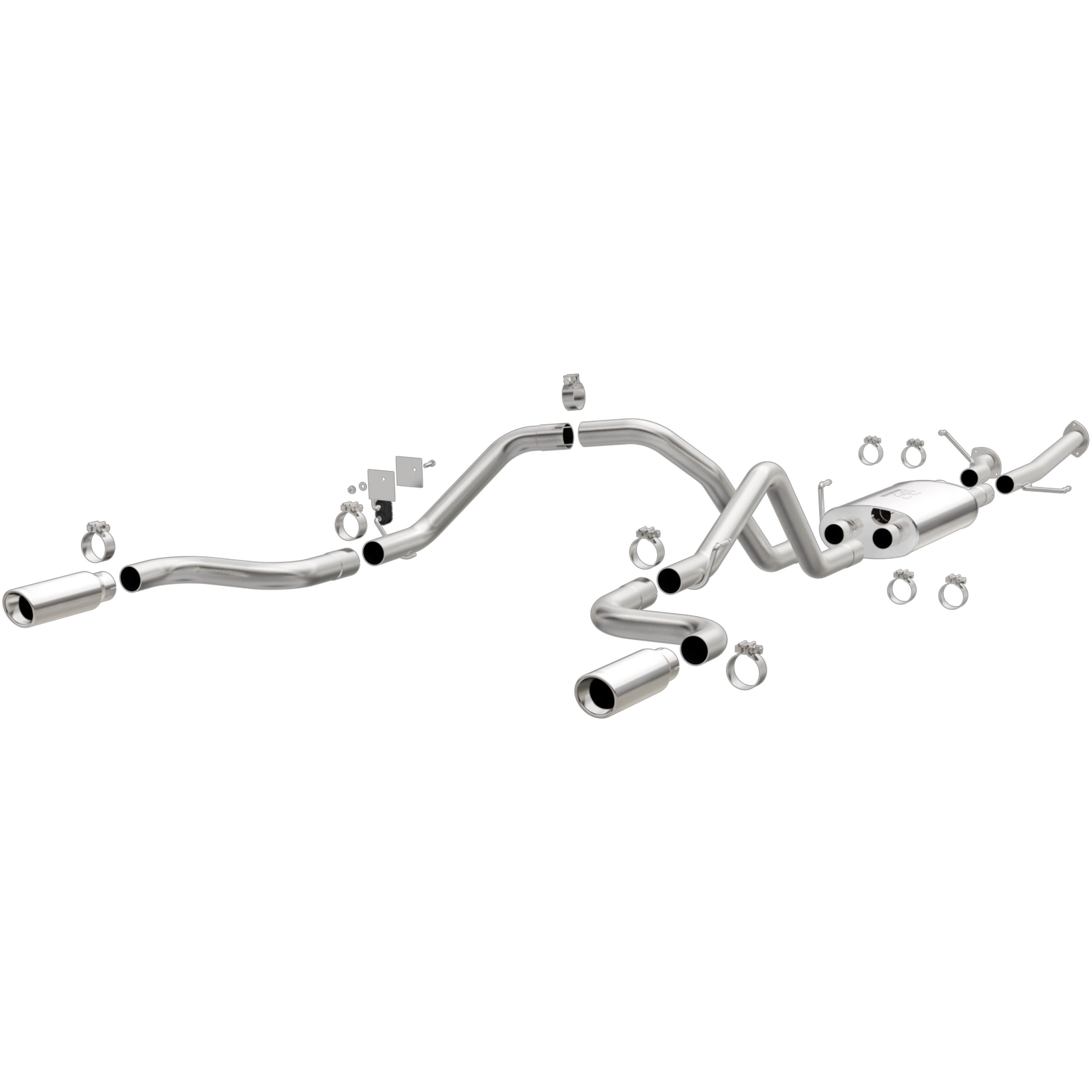 14-21 Toyota Tundra Street Series 2.5in. Cat-Back Exhaust System Dual Split Rear Polished